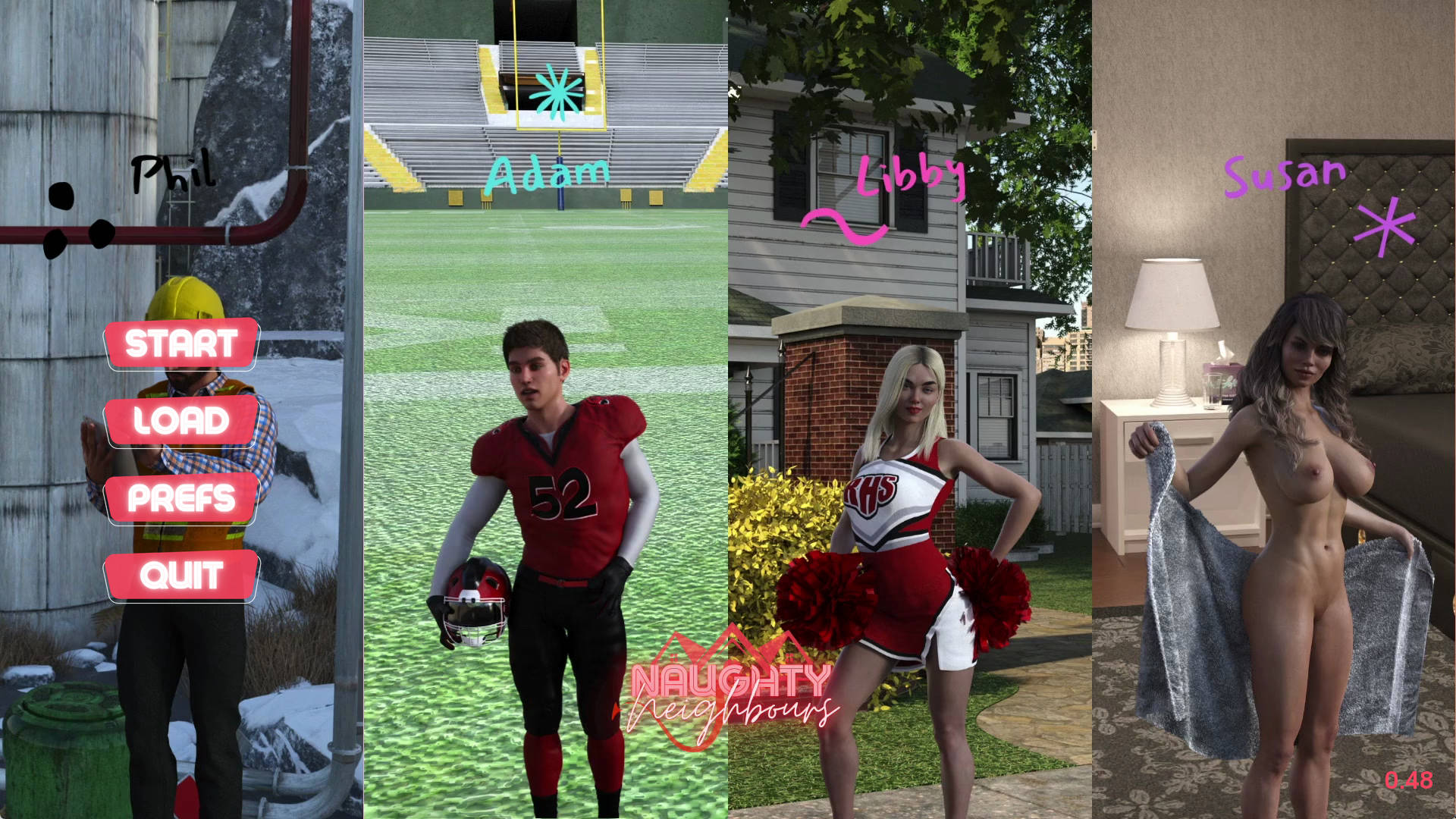 【PC+安卓+IOS/欧美SLG】顽皮的邻居0.48汉化版【3.66G/汉化/动态/更新】