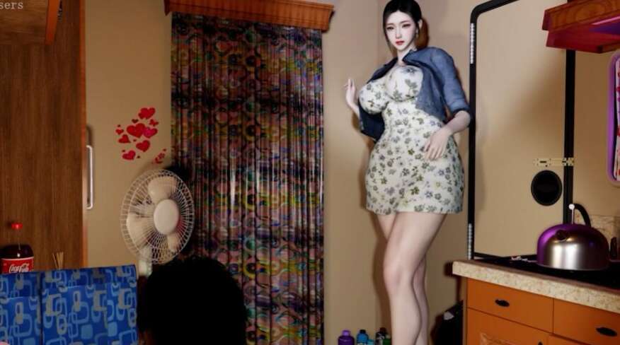 【3D同人视频/小马大车/绝赞VAM】Madei ：江婧妍 丰腴肉臀美人妻小姨的性感诱惑 侄子大屌根本把持不住【1V+1.4G】